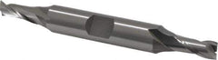 OSG - 15/64", 1/2" LOC, 3/8" Shank Diam, 3-1/8" OAL, 2 Flute, Cobalt Square End Mill - Double End, Uncoated, Spiral Flute, 30° Helix, Centercutting, Right Hand Cut, Right Hand Flute, Series 522 - USA Tool & Supply