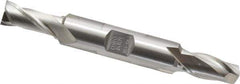 OSG - 25/64", 13/16" LOC, 1/2" Shank Diam, 3-3/4" OAL, 2 Flute, Cobalt Square End Mill - Double End, Uncoated, Spiral Flute, 30° Helix, Centercutting, Right Hand Cut, Right Hand Flute, Series 522 - USA Tool & Supply