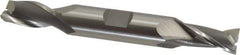 OSG - 27/64", 13/16" LOC, 1/2" Shank Diam, 3-3/4" OAL, 2 Flute, Cobalt Square End Mill - Double End, Uncoated, Spiral Flute, 30° Helix, Centercutting, Right Hand Cut, Right Hand Flute, Series 522 - USA Tool & Supply