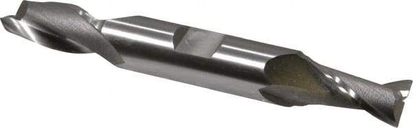 OSG - 7/16", 13/16" LOC, 1/2" Shank Diam, 3-3/4" OAL, 2 Flute, Cobalt Square End Mill - Double End, Uncoated, Spiral Flute, 30° Helix, Centercutting, Right Hand Cut, Right Hand Flute, Series 522 - USA Tool & Supply
