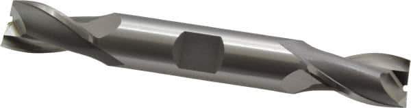 OSG - 31/64", 13/16" LOC, 1/2" Shank Diam, 3-3/4" OAL, 2 Flute, Cobalt Square End Mill - Double End, Uncoated, Spiral Flute, 30° Helix, Centercutting, Right Hand Cut, Right Hand Flute, Series 522 - USA Tool & Supply