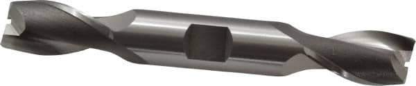 OSG - 5/8", 1-1/8" LOC, 5/8" Shank Diam, 4-1/2" OAL, 2 Flute, Cobalt Square End Mill - Double End, Uncoated, Spiral Flute, 30° Helix, Centercutting, Right Hand Cut, Right Hand Flute, Series 522 - USA Tool & Supply