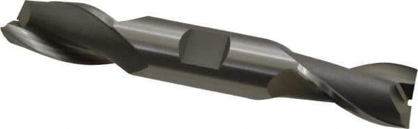 OSG - 3/4", 1-5/16" LOC, 3/4" Shank Diam, 5" OAL, 2 Flute, Cobalt Square End Mill - Double End, Uncoated, Spiral Flute, 30° Helix, Centercutting, Right Hand Cut, Right Hand Flute, Series 522 - USA Tool & Supply