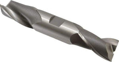 OSG - 1", 1-5/8" LOC, 1" Shank Diam, 5-7/8" OAL, 2 Flute, Cobalt Square End Mill - Double End, Uncoated, Spiral Flute, 30° Helix, Centercutting, Right Hand Cut, Right Hand Flute, Series 522 - USA Tool & Supply