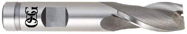 OSG - 1-5/8" LOC, 1" Shank Diam, 4-1/8" OAL, 2 Flute, Cobalt Square End Mill - Single End, Uncoated, Spiral Flute, 30° Helix, Centercutting, Right Hand Cut, Right Hand Flute, Series 580 - USA Tool & Supply