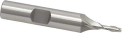 OSG - 3mm, 3/8" LOC, 3/8" Shank Diam, 2-5/16" OAL, 2 Flute, Cobalt Square End Mill - Single End, Uncoated, Spiral Flute, 30° Helix, Centercutting, Right Hand Cut, Right Hand Flute, Series 580 - USA Tool & Supply