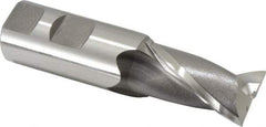 OSG - 1-5/8" LOC, 1" Shank Diam, 4-1/8" OAL, 2 Flute, Cobalt Square End Mill - Single End, Uncoated, Spiral Flute, 30° Helix, Centercutting, Right Hand Cut, Right Hand Flute, Series 580 - USA Tool & Supply