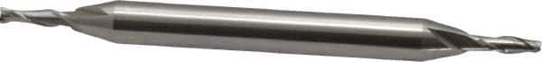 OSG - 2mm, 15/64" LOC, 3/16" Shank Diam, 2-1/4" OAL, 2 Flute, Cobalt Square End Mill - Double End, Uncoated, Spiral Flute, 30° Helix, Centercutting, Right Hand Cut, Right Hand Flute, Series 582 - USA Tool & Supply