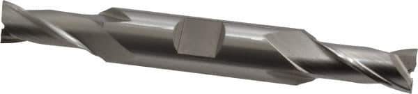 OSG - 10mm, 13/16" LOC, 1/2" Shank Diam, 3-3/4" OAL, 2 Flute, Cobalt Square End Mill - Double End, Uncoated, Spiral Flute, 30° Helix, Centercutting, Right Hand Cut, Right Hand Flute, Series 582 - USA Tool & Supply