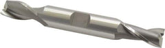 OSG - 11mm, 13/16" LOC, 1/2" Shank Diam, 3-3/4" OAL, 2 Flute, Cobalt Square End Mill - Double End, Uncoated, Spiral Flute, 30° Helix, Centercutting, Right Hand Cut, Right Hand Flute, Series 582 - USA Tool & Supply