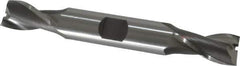 OSG - 12mm, 13/16" LOC, 1/2" Shank Diam, 3-3/4" OAL, 2 Flute, Cobalt Square End Mill - Double End, Uncoated, Spiral Flute, 30° Helix, Centercutting, Right Hand Cut, Right Hand Flute, Series 582 - USA Tool & Supply
