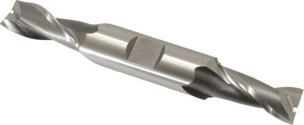 OSG - 13mm, 1-1/8" LOC, 5/8" Shank Diam, 4-1/2" OAL, 2 Flute, Cobalt Square End Mill - Double End, Uncoated, Spiral Flute, 30° Helix, Centercutting, Right Hand Cut, Right Hand Flute, Series 582 - USA Tool & Supply