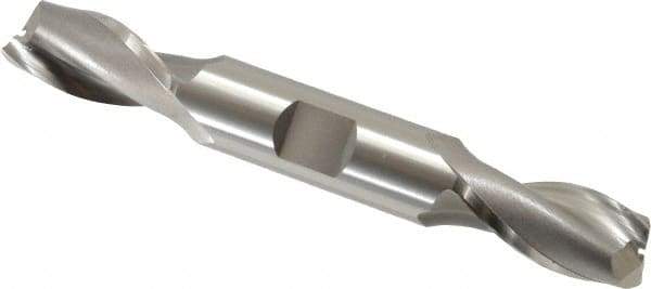 OSG - 15mm, 1-1/8" LOC, 5/8" Shank Diam, 4-1/2" OAL, 2 Flute, Cobalt Square End Mill - Double End, Uncoated, Spiral Flute, 30° Helix, Centercutting, Right Hand Cut, Right Hand Flute, Series 582 - USA Tool & Supply