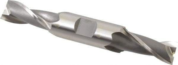 OSG - 16mm, 1-5/16" LOC, 3/4" Shank Diam, 5" OAL, 2 Flute, Cobalt Square End Mill - Double End, Uncoated, Spiral Flute, 30° Helix, Centercutting, Right Hand Cut, Right Hand Flute, Series 582 - USA Tool & Supply