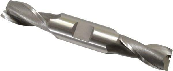 OSG - 17mm, 1-5/16" LOC, 3/4" Shank Diam, 5" OAL, 2 Flute, Cobalt Square End Mill - Double End, Uncoated, Spiral Flute, 30° Helix, Centercutting, Right Hand Cut, Right Hand Flute, Series 582 - USA Tool & Supply