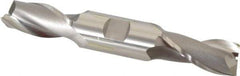 OSG - 20mm, 1-9/16" LOC, 7/8" Shank Diam, 5-1/2" OAL, 2 Flute, Cobalt Square End Mill - Double End, Uncoated, Spiral Flute, 30° Helix, Centercutting, Right Hand Cut, Right Hand Flute, Series 582 - USA Tool & Supply