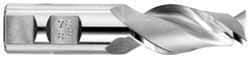 OSG - 7/8", 1-7/8" LOC, 7/8" Shank Diam, 4-1/8" OAL, 2 Flute, Cobalt Square End Mill - Single End, Uncoated, Spiral Flute, 45° Helix, Centercutting, Right Hand Cut, Right Hand Flute, Series 530 - USA Tool & Supply