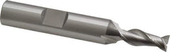 OSG - 1/4", 5/8" LOC, 3/8" Shank Diam, 2-7/16" OAL, 2 Flute, Cobalt Square End Mill - Single End, Uncoated, Spiral Flute, 45° Helix, Centercutting, Right Hand Cut, Right Hand Flute, Series 530 - USA Tool & Supply