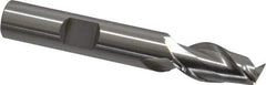 OSG - 3/8", 3/4" LOC, 3/8" Shank Diam, 2-1/2" OAL, 2 Flute, Cobalt Square End Mill - Single End, Uncoated, Spiral Flute, 45° Helix, Centercutting, Right Hand Cut, Right Hand Flute, Series 530 - USA Tool & Supply