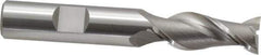 OSG - 1/2", 1-1/4" LOC, 1/2" Shank Diam, 3-1/4" OAL, 2 Flute, Cobalt Square End Mill - Single End, Uncoated, Spiral Flute, 45° Helix, Centercutting, Right Hand Cut, Right Hand Flute, Series 530 - USA Tool & Supply