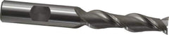 OSG - 7/16", 1-3/4" LOC, 1/2" Shank Diam, 3-3/4" OAL, 2 Flute, Cobalt Square End Mill - Single End, Uncoated, Spiral Flute, 45° Helix, Centercutting, Right Hand Cut, Right Hand Flute, Series 535 - USA Tool & Supply