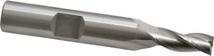 OSG - 1/4", 5/8" LOC, 3/8" Shank Diam, 2-7/16" OAL, 3 Flute, Cobalt Square End Mill - Single End, Uncoated, Spiral Flute, 30° Helix, Centercutting, Right Hand Cut, Right Hand Flute, Series 531 - USA Tool & Supply