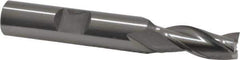 OSG - 5/16", 3/4" LOC, 3/8" Shank Diam, 2-1/2" OAL, 3 Flute, Cobalt Square End Mill - Single End, Uncoated, Spiral Flute, 30° Helix, Centercutting, Right Hand Cut, Right Hand Flute, Series 531 - USA Tool & Supply