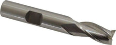 OSG - 3/8", 3/4" LOC, 3/8" Shank Diam, 2-1/2" OAL, 3 Flute, Cobalt Square End Mill - Single End, Uncoated, Spiral Flute, 30° Helix, Centercutting, Right Hand Cut, Right Hand Flute, Series 531 - USA Tool & Supply