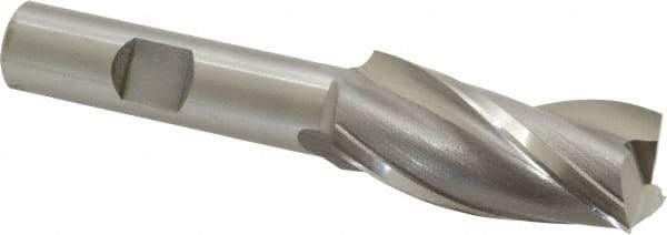 OSG - 3/4", 1-5/8" LOC, 1/2" Shank Diam, 3-5/8" OAL, 3 Flute, Cobalt Square End Mill - Single End, Uncoated, Spiral Flute, 30° Helix, Centercutting, Right Hand Cut, Right Hand Flute, Series 531 - USA Tool & Supply