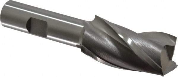 OSG - 1", 1-7/8" LOC, 5/8" Shank Diam, 4" OAL, 3 Flute, Cobalt Square End Mill - Single End, Uncoated, Spiral Flute, 30° Helix, Centercutting, Right Hand Cut, Right Hand Flute, Series 531 - USA Tool & Supply