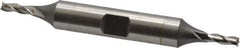 OSG - 1/8", 3/8" LOC, 3/8" Shank Diam, 3-1/16" OAL, 3 Flute, Cobalt Square End Mill - Double End, Uncoated, Spiral Flute, 30° Helix, Centercutting, Right Hand Cut, Right Hand Flute, Series 532 - USA Tool & Supply