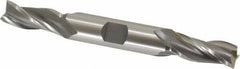OSG - 7/16", 1" LOC, 1/2" Shank Diam, 4-1/8" OAL, 3 Flute, Cobalt Square End Mill - Double End, Uncoated, Spiral Flute, 30° Helix, Centercutting, Right Hand Cut, Right Hand Flute, Series 532 - USA Tool & Supply