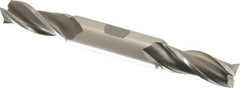 OSG - 9/16", 1-3/8" LOC, 5/8" Shank Diam, 5" OAL, 3 Flute, Cobalt Square End Mill - Double End, Uncoated, Spiral Flute, 30° Helix, Centercutting, Right Hand Cut, Right Hand Flute, Series 532 - USA Tool & Supply