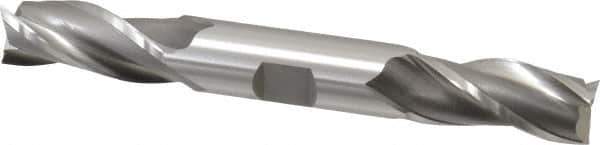 OSG - 5/8", 1-3/8" LOC, 5/8" Shank Diam, 5" OAL, 3 Flute, Cobalt Square End Mill - Double End, Uncoated, Spiral Flute, 30° Helix, Centercutting, Right Hand Cut, Right Hand Flute, Series 532 - USA Tool & Supply