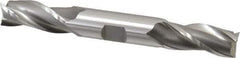OSG - 5/8", 1-3/8" LOC, 5/8" Shank Diam, 5" OAL, 3 Flute, Cobalt Square End Mill - Double End, Uncoated, Spiral Flute, 30° Helix, Centercutting, Right Hand Cut, Right Hand Flute, Series 532 - USA Tool & Supply