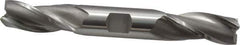 OSG - 3/4", 1-5/8" LOC, 3/4" Shank Diam, 5-5/8" OAL, 3 Flute, Cobalt Square End Mill - Double End, Uncoated, Spiral Flute, 30° Helix, Centercutting, Right Hand Cut, Right Hand Flute, Series 532 - USA Tool & Supply