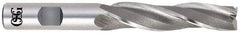 OSG - 1° Taper Angle per Side, 1/8" Small End Diam, 3/8" LOC, Cobalt 3 Flute Tapered Square End Mill - 1-5/8" OAL, 3/16" Shank Diam, Spiral Flute, 25° Helix - USA Tool & Supply