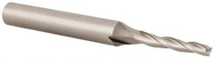 OSG - 1° Taper Angle per Side, 5/64" Small End Diam, 1/2" LOC, Cobalt 3 Flute Tapered Square End Mill - 1-3/4" OAL, 3/16" Shank Diam, Spiral Flute, 25° Helix - USA Tool & Supply