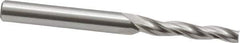 OSG - 1° Taper Angle per Side, 1/8" Small End Diam, 3/4" LOC, Cobalt 3 Flute Tapered Square End Mill - 2" OAL, 3/16" Shank Diam, Spiral Flute, 25° Helix - USA Tool & Supply