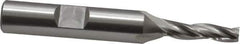 OSG - 1° Taper Angle per Side, 3/16" Small End Diam, 3/4" LOC, Cobalt 3 Flute Tapered Square End Mill - 2-5/8" OAL, 3/8" Shank Diam, Spiral Flute, 25° Helix - USA Tool & Supply