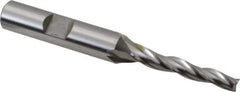 OSG - 1° Taper Angle per Side, 3/16" Small End Diam, 1-1/4" LOC, Cobalt 3 Flute Tapered Square End Mill - 3-1/8" OAL, 3/8" Shank Diam, Spiral Flute, 25° Helix - USA Tool & Supply