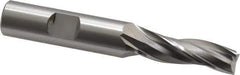 OSG - 1° Taper Angle per Side, 3/8" Small End Diam, 1-1/4" LOC, Cobalt 3 Flute Tapered Square End Mill - 3-1/4" OAL, 1/2" Shank Diam, Spiral Flute, 25° Helix - USA Tool & Supply