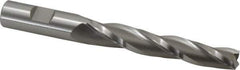 OSG - 1° Taper Angle per Side, 1/2" Small End Diam, 3-1/4" LOC, Cobalt 3 Flute Tapered Square End Mill - 5-3/8" OAL, 5/8" Shank Diam, Spiral Flute, 25° Helix - USA Tool & Supply