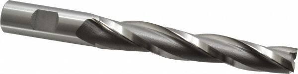 OSG - 1° Taper Angle per Side, 5/8" Small End Diam, 4-1/4" LOC, Cobalt 3 Flute Tapered Square End Mill - 6-1/2" OAL, 3/4" Shank Diam, Spiral Flute, 25° Helix - USA Tool & Supply