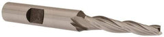 OSG - 2° Taper Angle per Side, 3/16" Small End Diam, 1-1/4" LOC, Cobalt 3 Flute Tapered Square End Mill - 3-1/8" OAL, 3/8" Shank Diam, Spiral Flute, 25° Helix - USA Tool & Supply