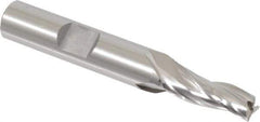 OSG - 2° Taper Angle per Side, 1/4" Small End Diam, 3/4" LOC, Cobalt 3 Flute Tapered Square End Mill - 2-1/2" OAL, 3/8" Shank Diam, Spiral Flute, 25° Helix - USA Tool & Supply