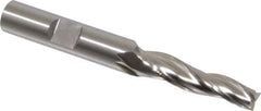 OSG - 2° Taper Angle per Side, 1/4" Small End Diam, 1-1/4" LOC, Cobalt 3 Flute Tapered Square End Mill - 3" OAL, 3/8" Shank Diam, Spiral Flute, 25° Helix - USA Tool & Supply
