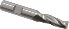OSG - 2° Taper Angle per Side, 3/8" Small End Diam, 1-1/4" LOC, Cobalt 3 Flute Tapered Square End Mill - 3-1/4" OAL, 1/2" Shank Diam, Spiral Flute, 25° Helix - USA Tool & Supply