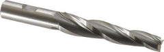 OSG - 2° Taper Angle per Side, 1/2" Small End Diam, 3-1/4" LOC, Cobalt 3 Flute Tapered Square End Mill - 5-3/8" OAL, 5/8" Shank Diam, Spiral Flute, 25° Helix - USA Tool & Supply
