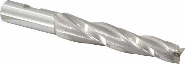 OSG - 2° Taper Angle per Side, 5/8" Small End Diam, 4-1/4" LOC, Cobalt 3 Flute Tapered Square End Mill - 6-1/2" OAL, 3/4" Shank Diam, Spiral Flute, 25° Helix - USA Tool & Supply